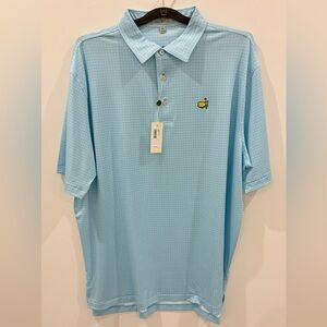 Peter Millar Light Blue Short-Sleeve Polo